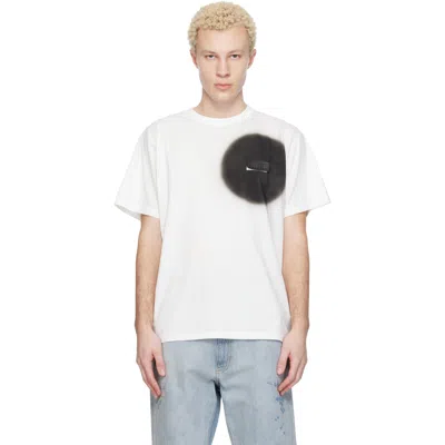 Mm6 Maison Margiela White T-shirt With Spray Print In White