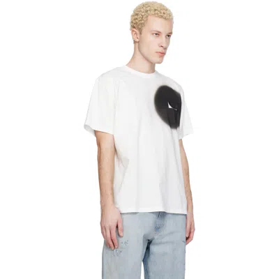 Mm6 Maison Margiela White T-shirt With Spray Print In White