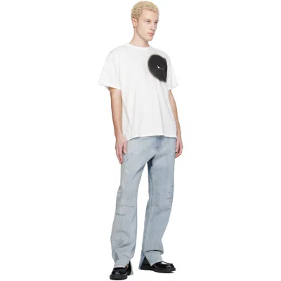 Mm6 Maison Margiela White T-shirt With Spray Print In White
