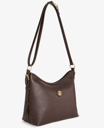 Giani Bernini Pebble Soft Medium Shoulder Bag, Exclusively At Macy's In Brown
