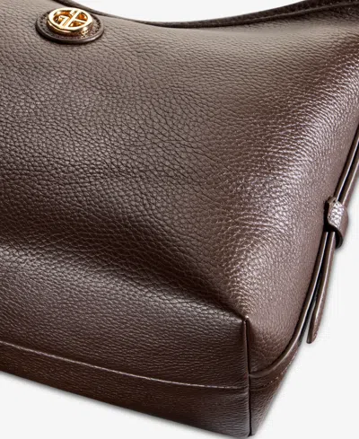 Giani Bernini Pebble Soft Medium Shoulder Bag, Exclusively At Macy's In Brown