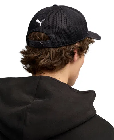 Puma Scuderia Ferrari Shield Mesh Baseball Cap In Black