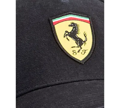 Puma Scuderia Ferrari Shield Mesh Baseball Cap In Black