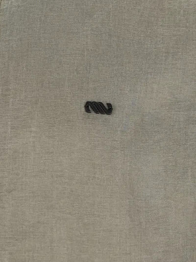 Massimo Osti Studio Logo-patch Zip-up Jacket In Gray