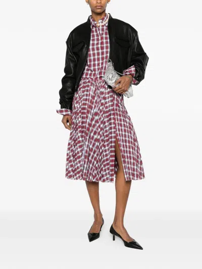 N°21 Check-pattern Button-down Shirt In Multi