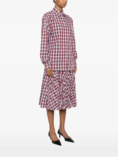 N°21 Check-pattern Button-down Shirt In Multi