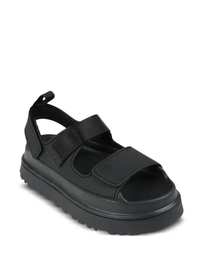 Ugg Black Platform Sandals In Black