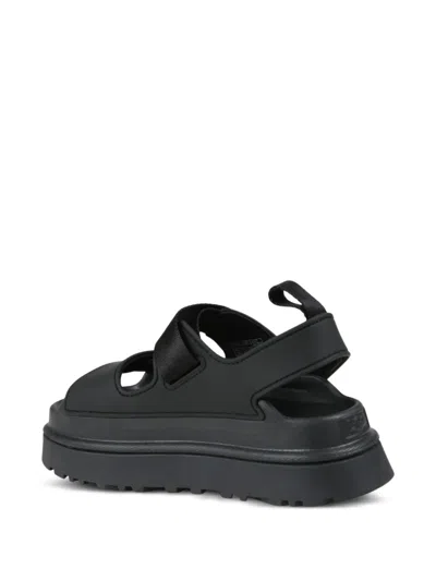 Ugg Black Platform Sandals In Black