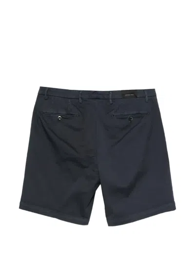 Michael Coal Belt-loop Button-fastening Shorts In Blue