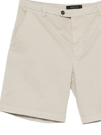 Michael Coal Button-fastening Shorts In Neutral