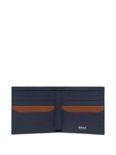 Bally Essential Bi-fold Wallet In Blue