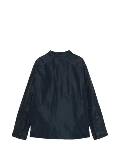 Aspesi Press-stud Chest-pocket Jacket In Blue