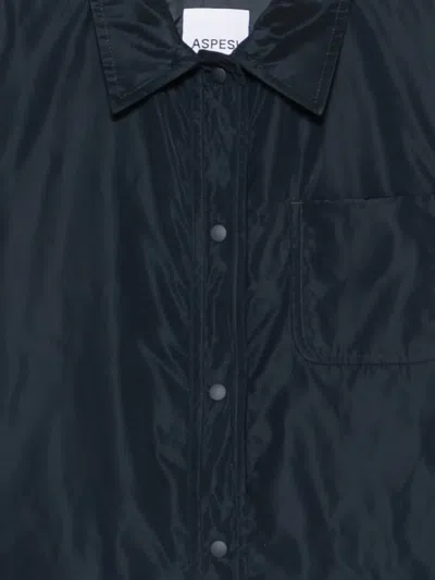 Aspesi Press-stud Chest-pocket Jacket In Blue