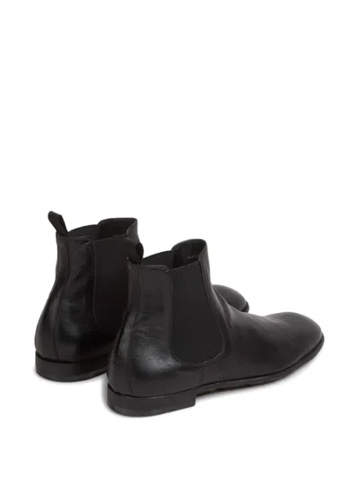 Officine Creative Solitude Elasticated-side Ankle Boots In Black