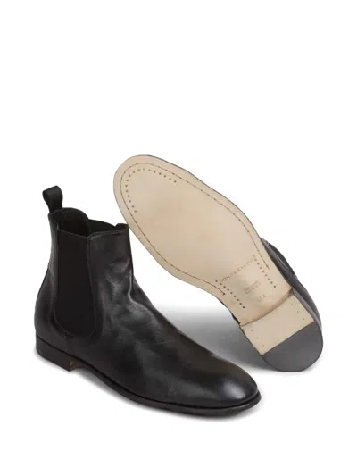 Officine Creative Solitude Elasticated-side Ankle Boots In Black
