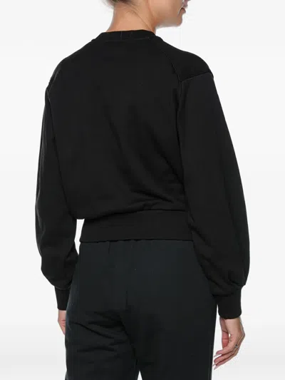 Armani Exchange Logo-embossed Sweatshirt In Black
