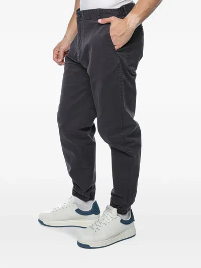 Armani Exchange Elasticated-cuff Trousers In Black
