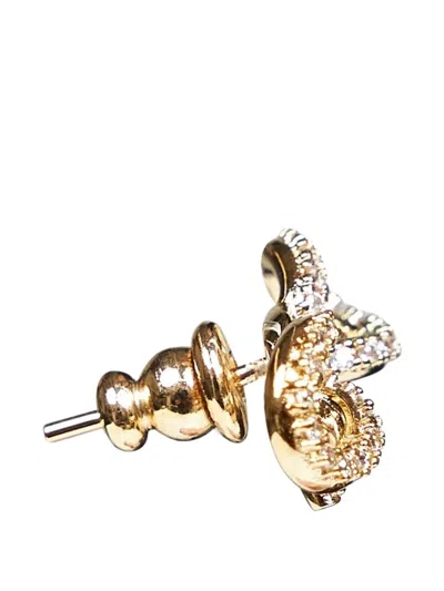Ferragamo Vara Bow Earrings In Gold