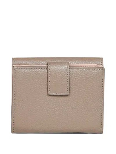 Ferragamo Gancini Leather Wallet In Pattern