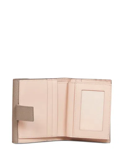 Ferragamo Gancini Leather Wallet In Pattern