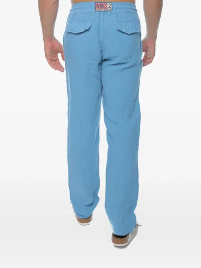 Mc2 Saint Barth Calais Drawstring Trousers In Blue