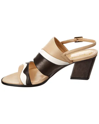 Roger Vivier Leather Sandal In Multi