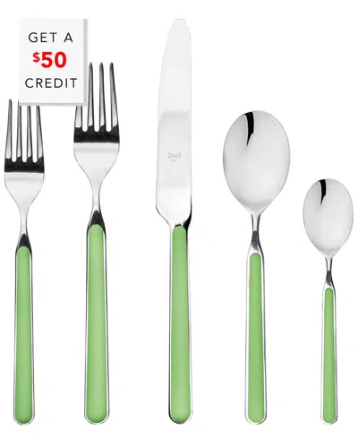 Mepra Fantasia Flatware Set In Green
