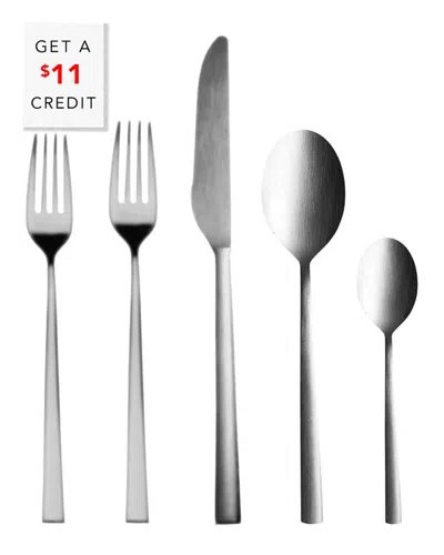 Mepra 5pc Flatware Set With $11 Credit In Silver