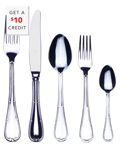 Mepra 5pc Flatware Set With $10 Credit In Silver