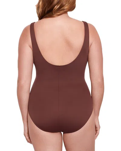 Miraclesuit Solid Escape One-piece In Burgundy