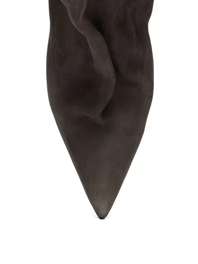 Rick Owens Cantilever Sharp Flared Boots In Multi