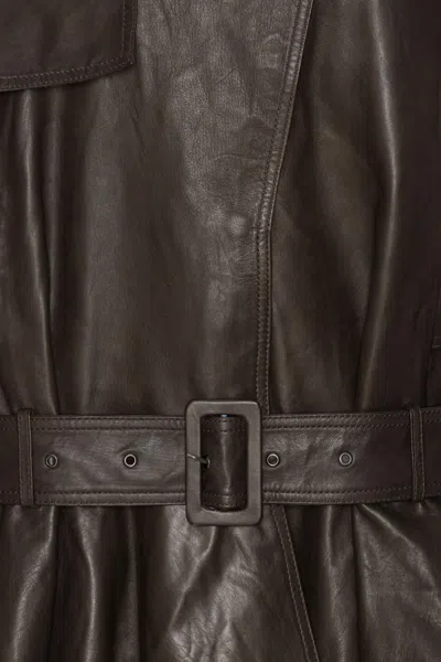 Rotate Birger Christensen Rotate Oversized Biker Jacket In Brown