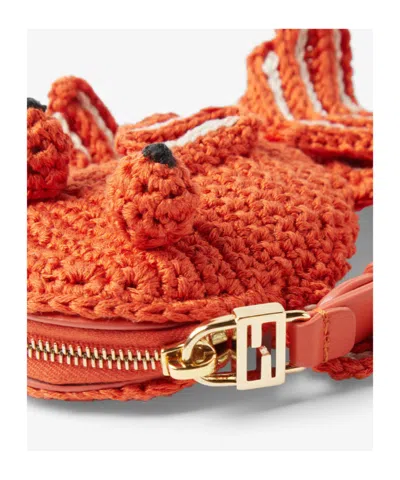 Fendi Bff Coin Case In Red