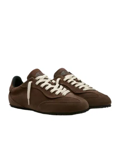 Axel Arigato Dark Brown Lace Up Sneakers In Multi
