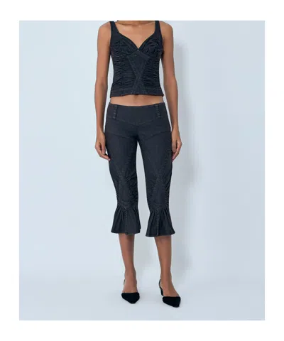 Knwls Belt Loop Jeans In Black