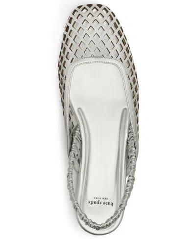 Kate Spade New York Slingback Flat In Silver