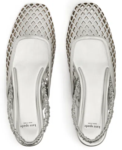 Kate Spade New York Slingback Flat In Silver
