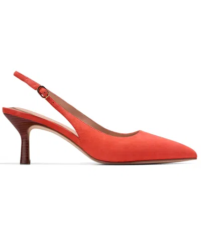 Cole Haan Hansell Slingback Pointed Toe Pump In Orange