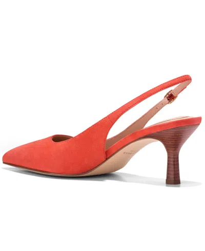 Cole Haan Hansell Slingback Pointed Toe Pump In Orange