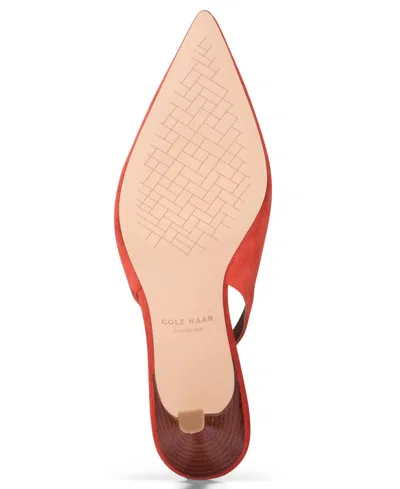 Cole Haan Hansell Slingback Pointed Toe Pump In Orange