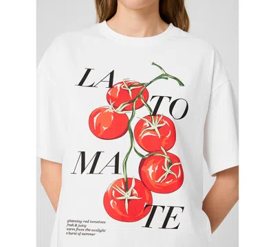 French Connection La Tomate Oversize Cotton Graphic T-shirt