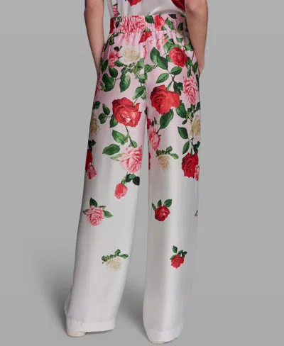 Karl Lagerfeld Women's Printed Pull-on Pants In Multi