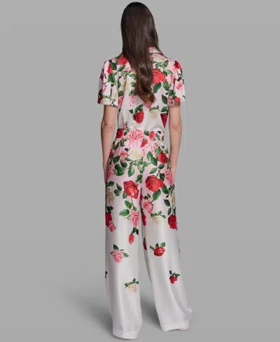 Karl Lagerfeld Women's Printed Pull-on Pants In Multi