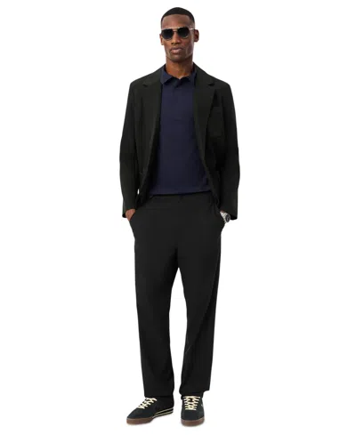 Lacoste Stretch Cotton Paris Regular Fit Polo Shirt In Navy Blue