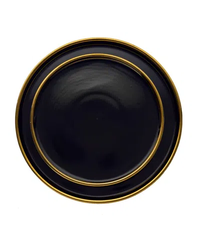 Godinger Hillcrest 12-pc. Dinnerware Set, Service For 4 In Black