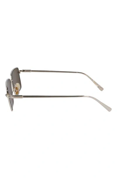 Ferragamo Gancini Evolution 57mm Rectangular Sunglasses In Brown