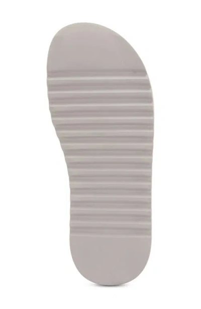 Floopi Terry Platform Slide Sandal In Gray