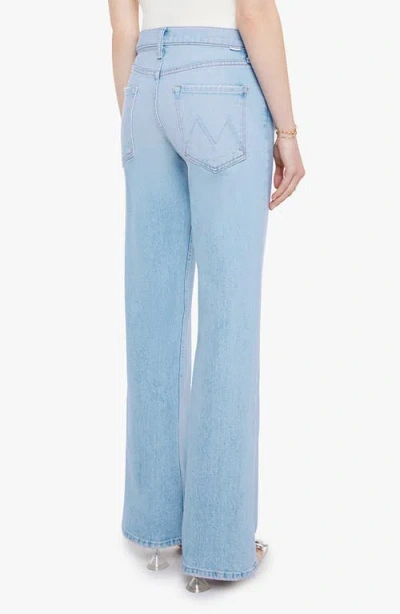 Mother Womens Shaken Not Stirred Ditcher Roller Zip Skimp Denim Jeans In Blue