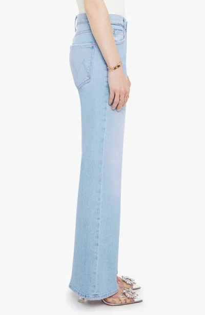Mother Womens Shaken Not Stirred Ditcher Roller Zip Skimp Denim Jeans In Blue