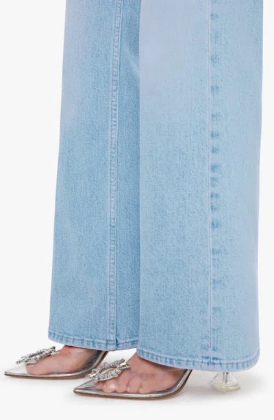 Mother Womens Shaken Not Stirred Ditcher Roller Zip Skimp Denim Jeans In Blue